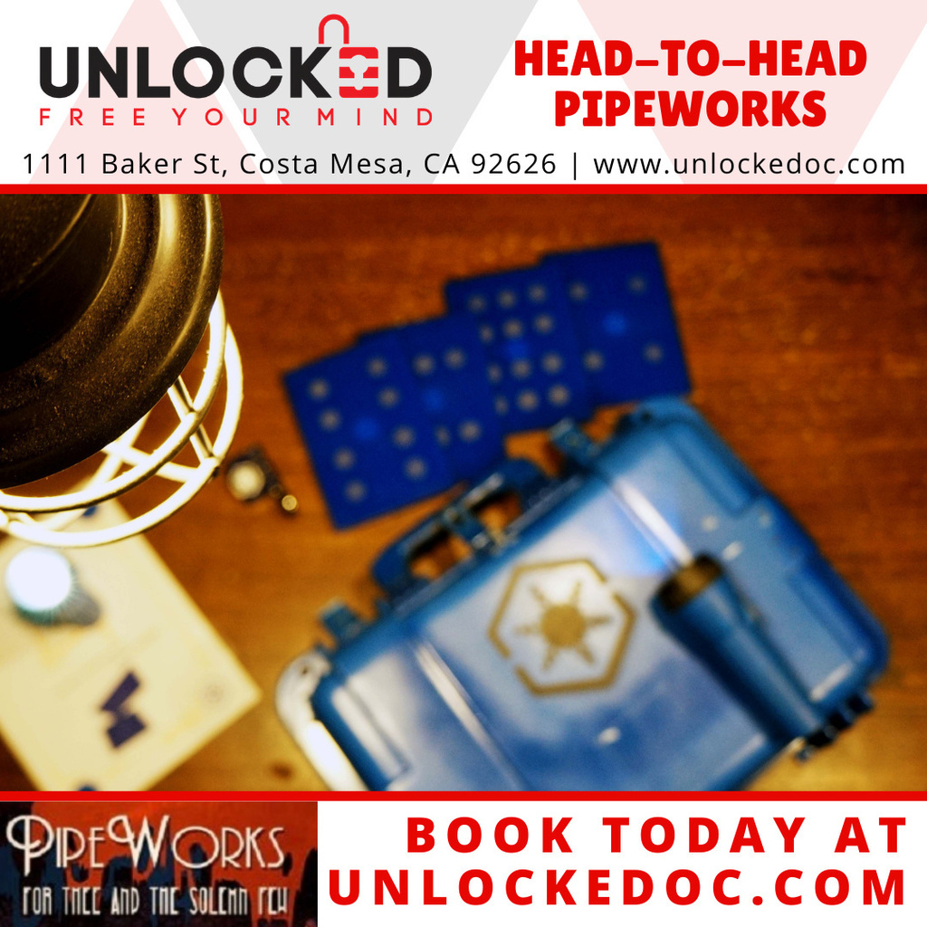UnlockedOC's tweet photo. Are you new to escape rooms or looking for a fun head-to-head experience? Check us out! 🙌

EscapeRealm's Pipeworks is being hosted at UNLOCKED for a unique competitive game. Decide whether you want to be on the blue or red team, and work fast to save the dystopian city from … https://t.co/rfJAzq9i8S