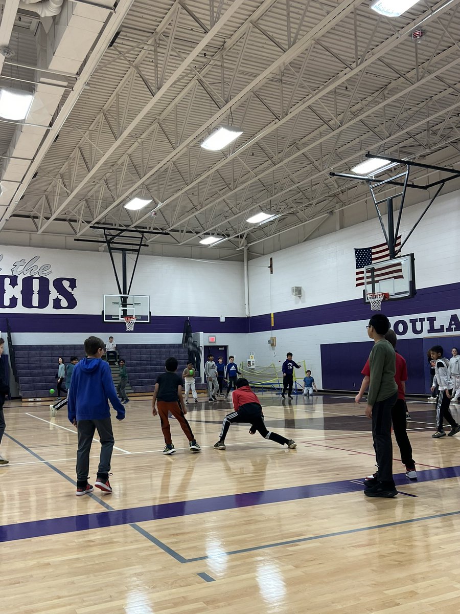 There is nothing better than a dodgeball game to expend that post-lunch energy! <a href="/bpbroncos/">Boulan Park</a>