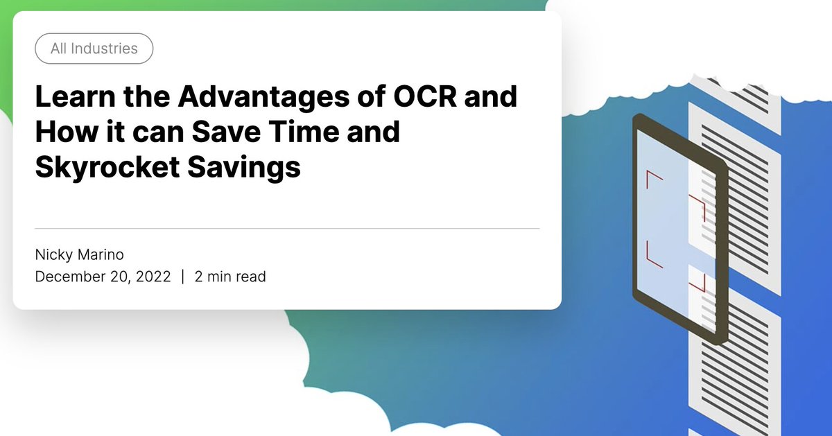 thoughtful_ai's tweet image. Learn the Advantages of OCR and How it can Save Time and Skyrocket Savings
Find out all of the benefits in the Full Article hubs.la/Q01xxDWr0
#rpa #roboticprocess #bots #ai #artificialintelligence