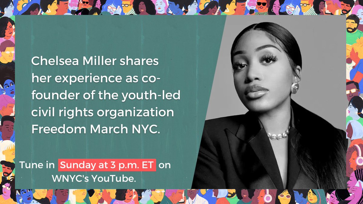 How is today’s youth-powered rights movement influenced by the one Dr. King Jr. helped build? We'll ask <a href="/chelseapmiller/">Chelsea Miller</a>, co-founder of the civil rights organization Freedom March NYC, live at the <a href="/ApolloTheater/">apollotheater</a> this Sunday. Tune in at 3 p.m. ET on YT: youtu.be/E9zEOi5pAzg