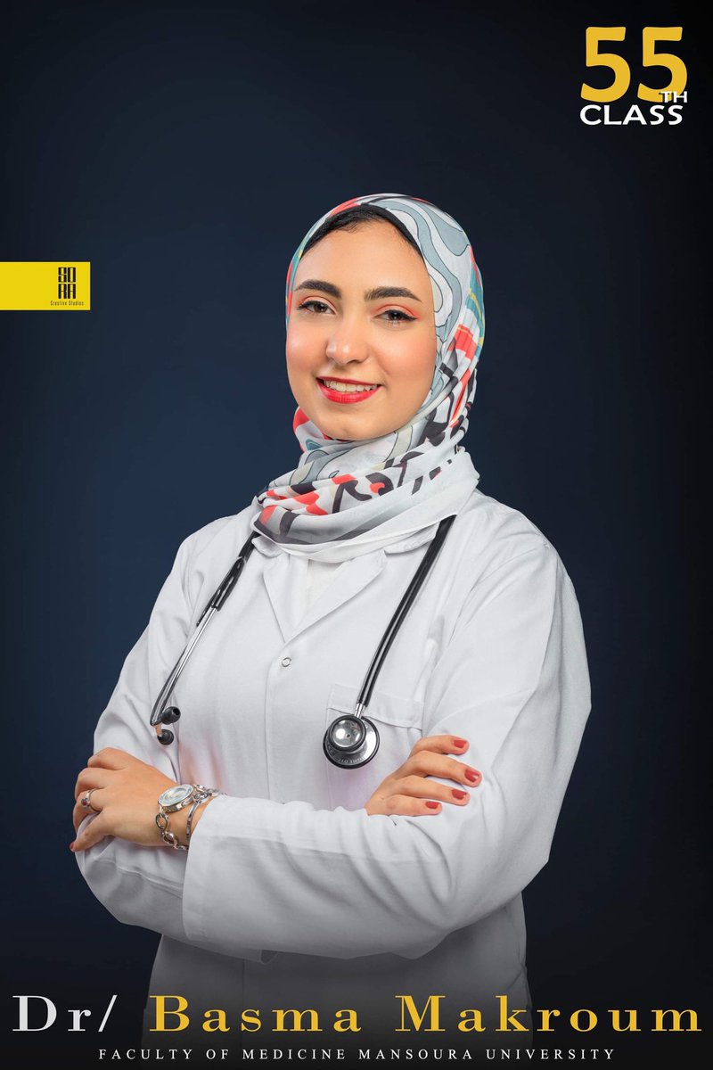 BasmaMakroum's tweet photo. Done with medical school 🎓❤️
#٥٥_عالاسفلت
#55MU https://t.co/JvvEuVjgro