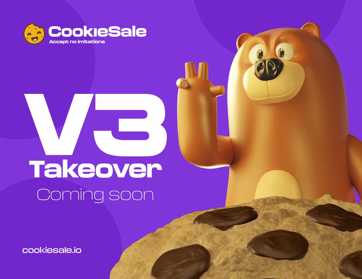Cookiesale_Ar's tweet photo. منصة إطلاق جديدة بالكامل ، عملية استحواذ جديدة بالكامل.  سيكون هذا أكبر إعلان منذ أن أخبرناك عن CookieSale 🍪
#cryptodz @CryptoArab6 #BNB #BTC #ETH #cookiesaleio #P2E #cryptocurrencies #BullMarket https://t.co/f19NdKGXjj