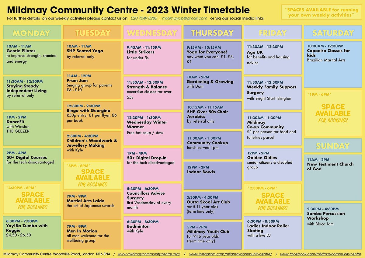 Plenty of groups to join this year! Come along and say hello!