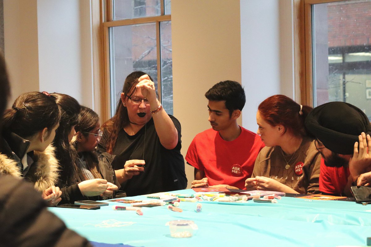 ausu82's tweet photo. ⁣We would like to thank SASA for hosting a fun and educational beading session on the Brampton Campus!⁣ https://t.co/fMadc1Xi4j