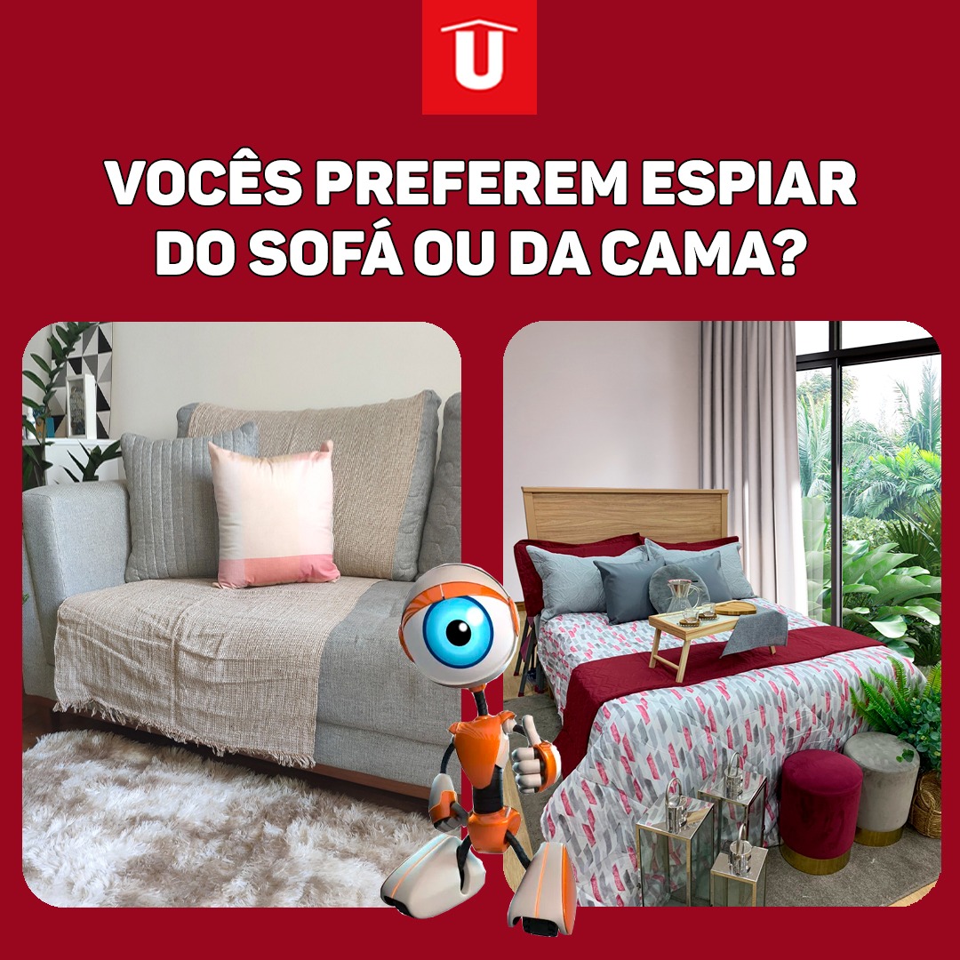 utilicasa's tweet image. O BBB começa nessa segunda feira e a gente já está curioso para saber de onde você vai curtir a casa mais vigiada do país.

Do Sofá ou da Cama?

Comenta aqui pra gente se você é #TeamSofá ou #TeamCama ! 👇😉

#BBB23 #RedeBBB #BBB #Utilicasa