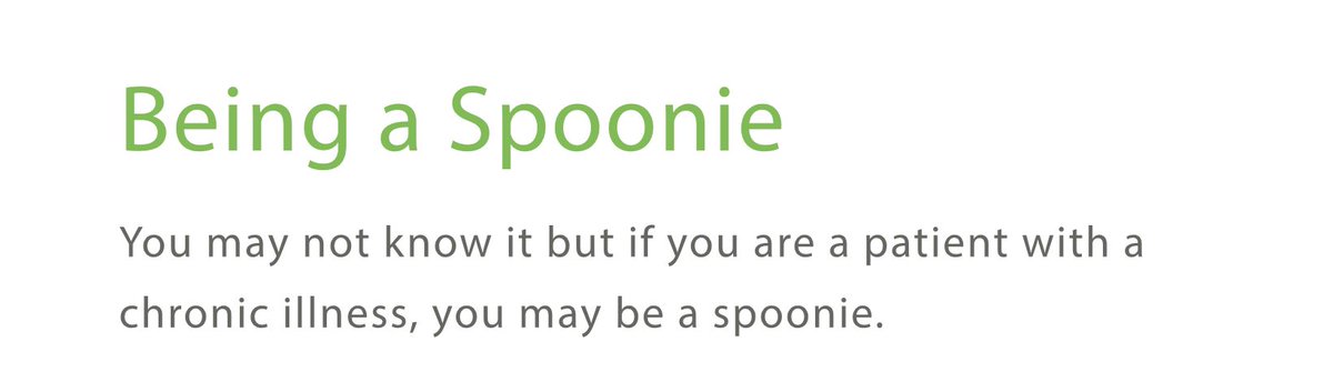 spoonieiam's tweet photo. I am a spoonie https://t.co/a4kEnr3lDZ