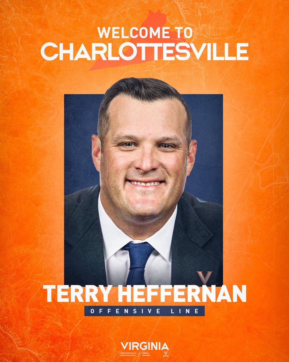 Welcome to Charlottesville, Coach Heffernan! 🔶⚔️🔷 

#UVAStrong | #GoHoos⚔️