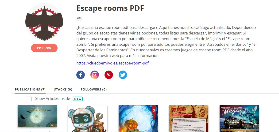 •'entra y conoce nuestras escape rooms pdf reunidas en un único catálogo' 🏃‍♀️🏃👓#escaperoom #printandplay #escapistas issuu.com/escaperoompdf