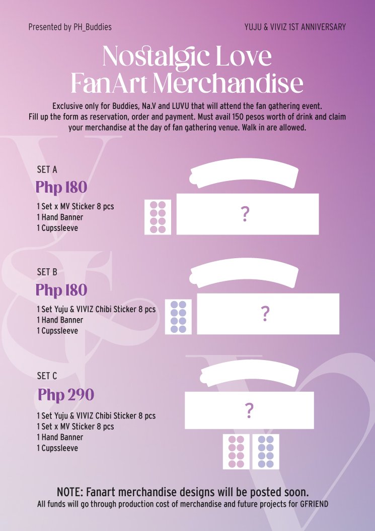 PH_Buddies's tweet photo. NOSTALGIC LOVE: VIVIZ AND YUJU 1ST ANNIV FAN GATHERING EVENT

🗓️: February 04, 2023
🕐: 1pm to 5pm
📌: Q Cup Philippines 

Avail drinks at the cafe  and purchase any Fan arts designed by PH Buddies graphic artists.

Details:
https://t.co/UA1iIfP8qh

#NostalgicLove #PHBuddies https://t.co/Mmkd5BE8wB