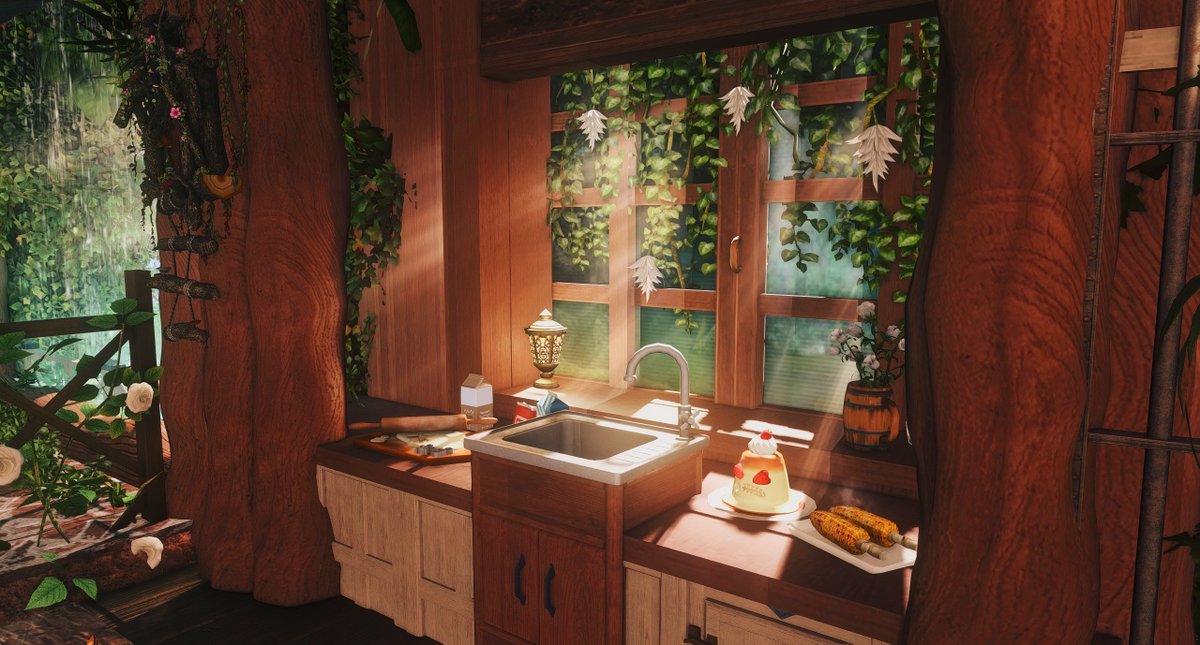 sansaofriverlan's tweet image. Forest cabin
#FFXIVHousing #FF14Housing #HousingEden
#FF14ハウジング
