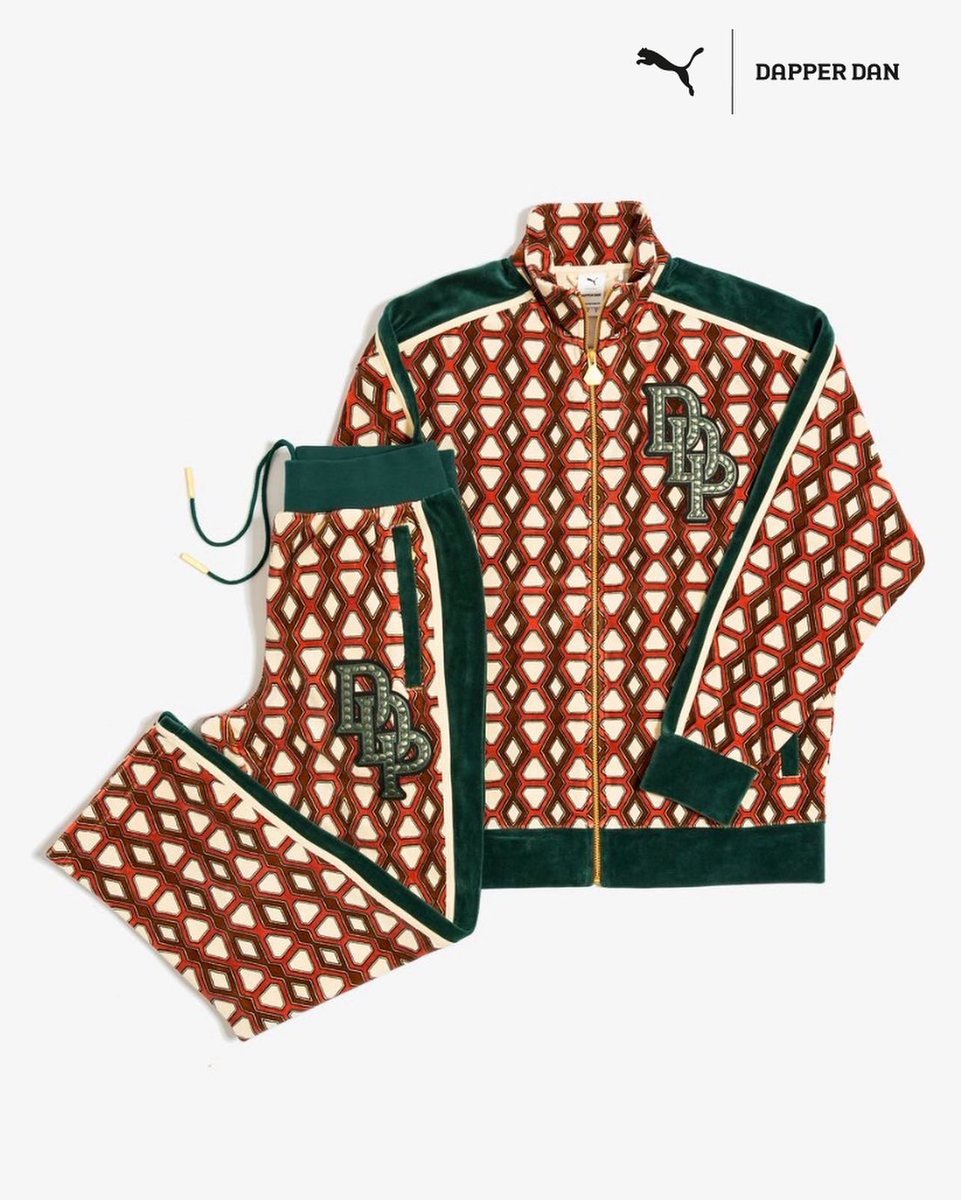 DapperDanHarlem's tweet photo. .@PUMA x @DapperDanHarlem: Drop 2.
This limited edition capsule is now available globally via select retailers.
🧵 #MadeAtDaps ✂️ https://t.co/SXs3zfcwh7