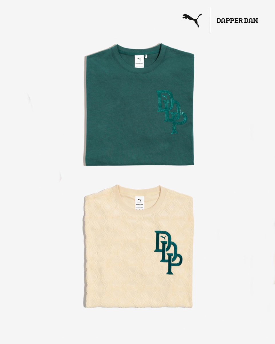 DapperDanHarlem's tweet photo. .@PUMA x @DapperDanHarlem: Drop 2.
This limited edition capsule is now available globally via select retailers.
🧵 #MadeAtDaps ✂️ https://t.co/SXs3zfcwh7