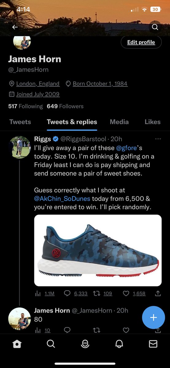 James Horn tweet media