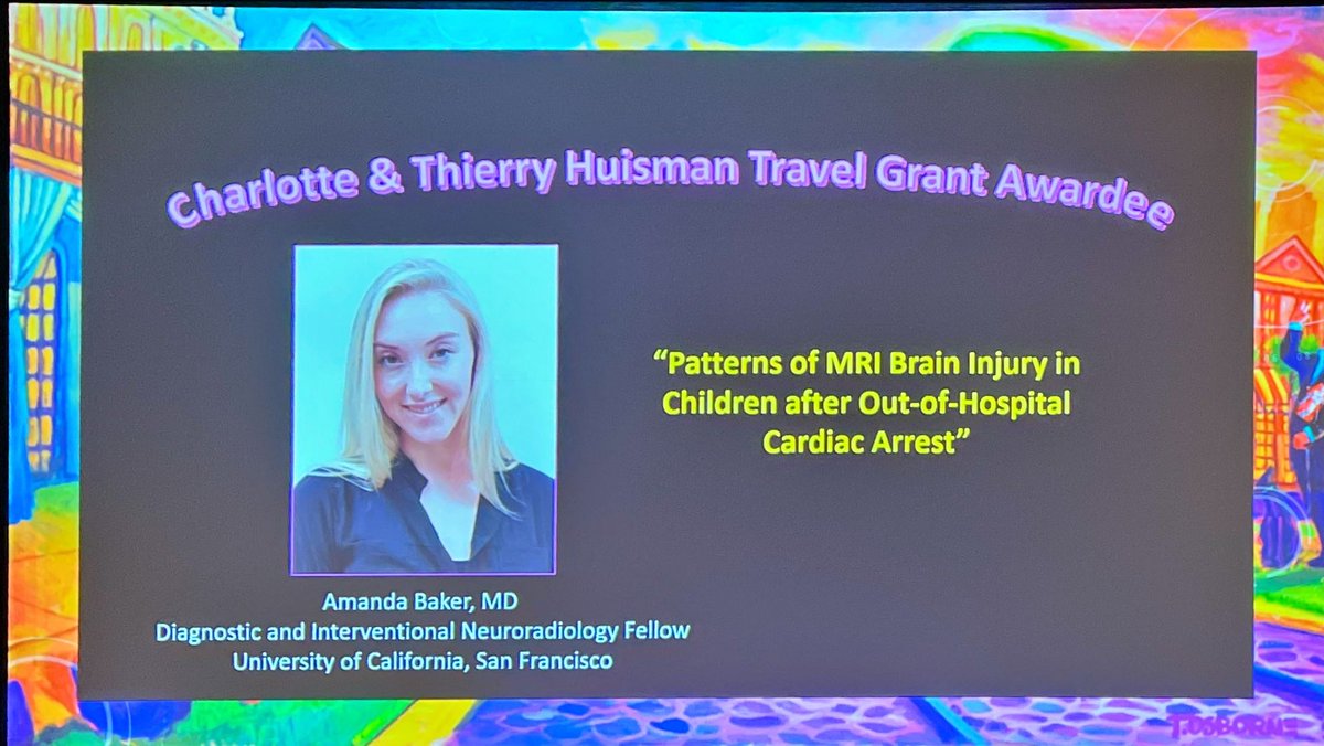 Congratulations to @amandaebaker of @UCSFimaging, neuroradiology and NIR fellow on winning the inaugural @The_ASPNR Charlotte and Thierry Huisman Travel Award!  #UCSFproud