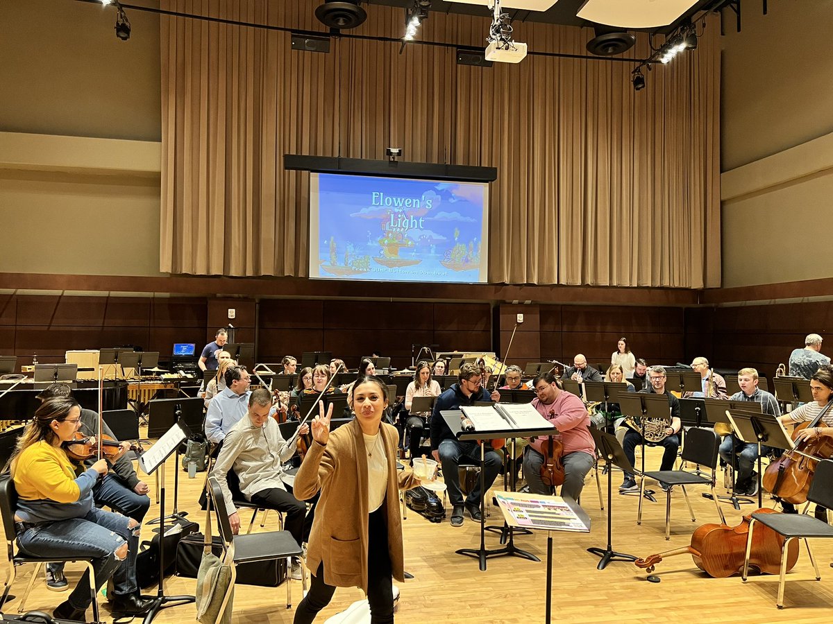 Orchestra rehearsing my score for Elowen’s Light! 

store.steampowered.com/app/2104010/El…

#screenshotsaturday #indiedev #gameaudio #composer #orchestracomposer #gamecomposer