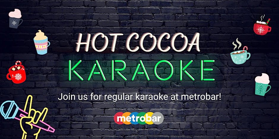 Hot Cocoa Karaoke Party at metrobar!

Date and time
Sat, January 14, 2023, 7:00 PM – 11:30 PM EST

Location
metrobar DC 640 Rhode Island Avenue Northeast Washington, DC 20002

Free

Register eventbrite.com