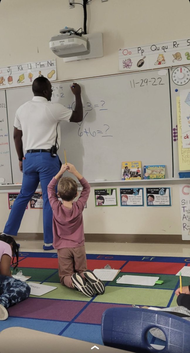 Even as the bookkeeper <a href="/NorthsideES/">Northside Elementary</a> I don’t mind stepping in to teach a lesson! As a member of the Navigator Family we are all on the same team! @CathMus <a href="/KatColeReads/">Kathryn Cole</a>