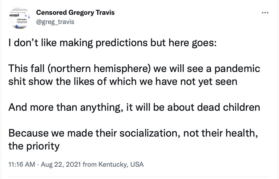 greg_travis's tweet photo. 5/Anthony Fauci declared that the 20,000 children in hospital in Dec 2021 were there not because COVID was surging in children

But because broken legs &amp; appendicitises were surging in children

The next month, Jan 2022, was the deadliest month for children of the entire pandemic https://t.co/sSRo4STpQB