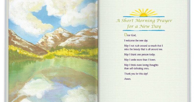 bmabooks's tweet photo. "Dear God, I welcome the new day. May I not rush around so much that I miss the beauty that is all around me." ©Debra DiPietro, BMA @WarmMilkJournal #Books #Gifts #Prayer #InspirationalQuotes