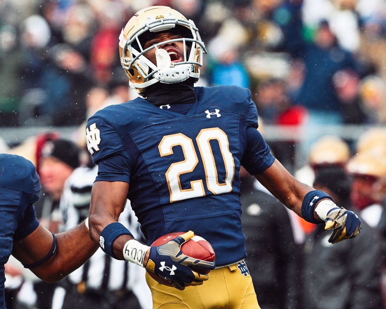 Benjamin Morrison: 5 INTs when lined up in press coverage this season

Led all Cornerbacks🔒☘️