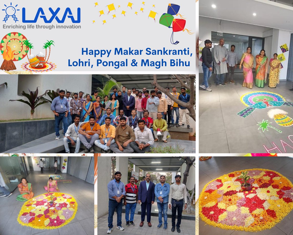 LifeLaxai's tweet photo. LAXAI Life Sciences wishes you and your family a very Happy Makar Sankranti, Lohri, Pongal and Magh Bihu.
#lifesciences #festiveseason #sankranti2023 #pongal2023 #lohri2023 #maghbihu2023 https://t.co/3AwX3lPF8O