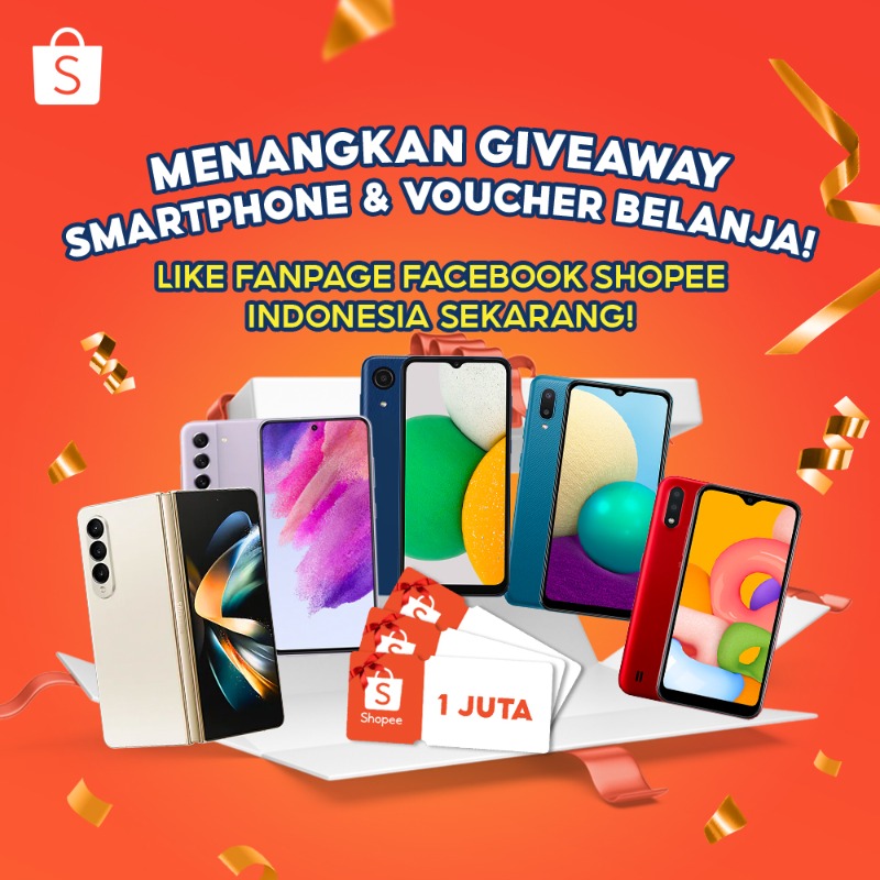 ShopeeID's tweet photo. ✨ GIVEAWAY SMARTPHONE &amp; VOUCHER✨

Gampang banget, tinggal LIKE &amp; KOMEN di Facebook Fanpage Shopee Indonesia~ Buruan klik di sini: https://t.co/E0qTeQsZjy #ShopeeID 

Jangan lupa REPLY "DONE" kalau kamu udah LIKE &amp; KOMEN ya!