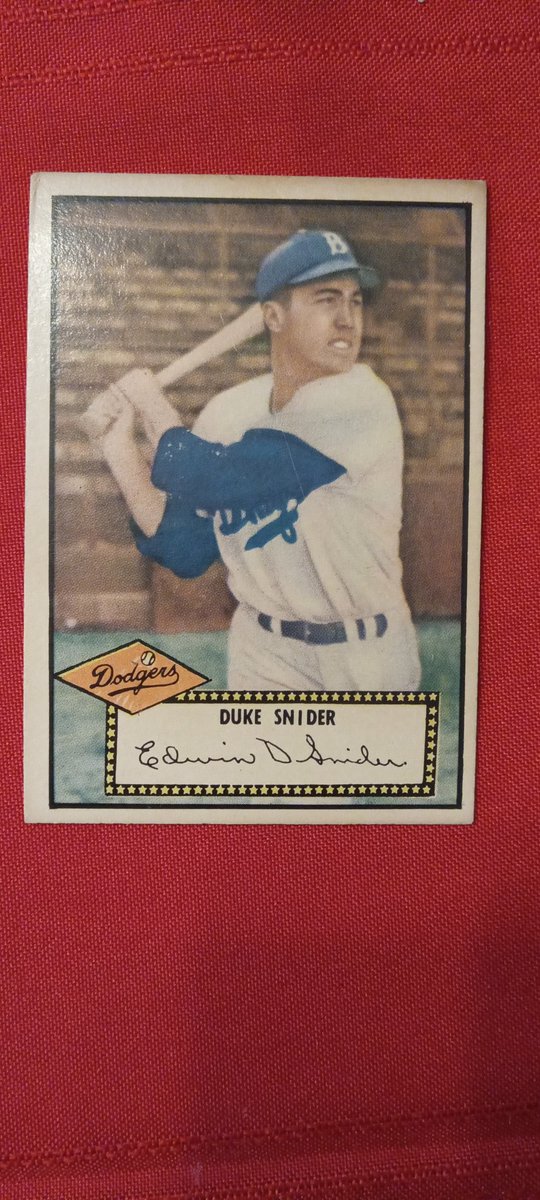 delspacefranco's tweet image. #1952Topps #DukeSnider