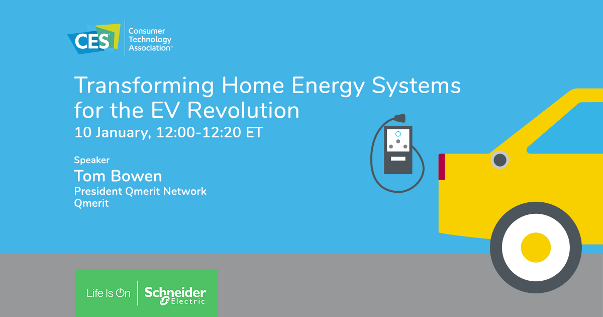 Find us at #CES2023 at our innovation talk, "Transforming Home Energy Systems for the EV Revolution" discussing the #EV, its growth and challenges, the importance of having an efficient home energy solution and EV can charge back your home.

Register here:
spr.ly/60183VqZi