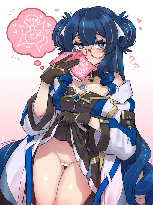 Skeb納品お待たせしました!ヴィさんのOCアロタちゃん描かせていただきました!💕キャラデザ可愛すぎるしド好みだったのでご依頼嬉しかったです🙌Hな本で必殺技(?)を知ってしまったアロタちゃん…おけけ差分をどうしても入れたくて入れました…パイパン解釈もあるしおけけある解釈がある…好き…🙏 