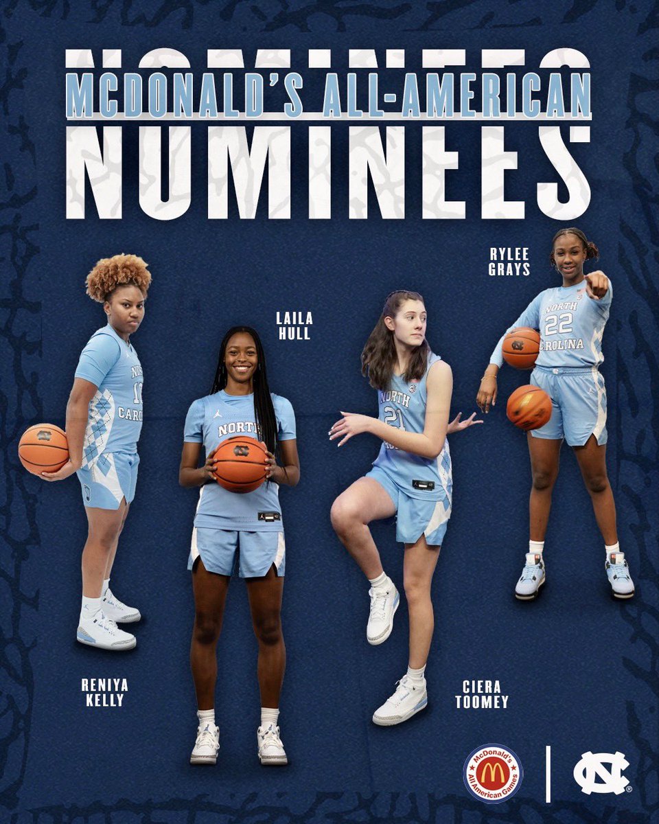👏👏👏 for our Fab 4️⃣

#GoHeels | <a href="/McDAAG/">McDonald's All American Games</a>