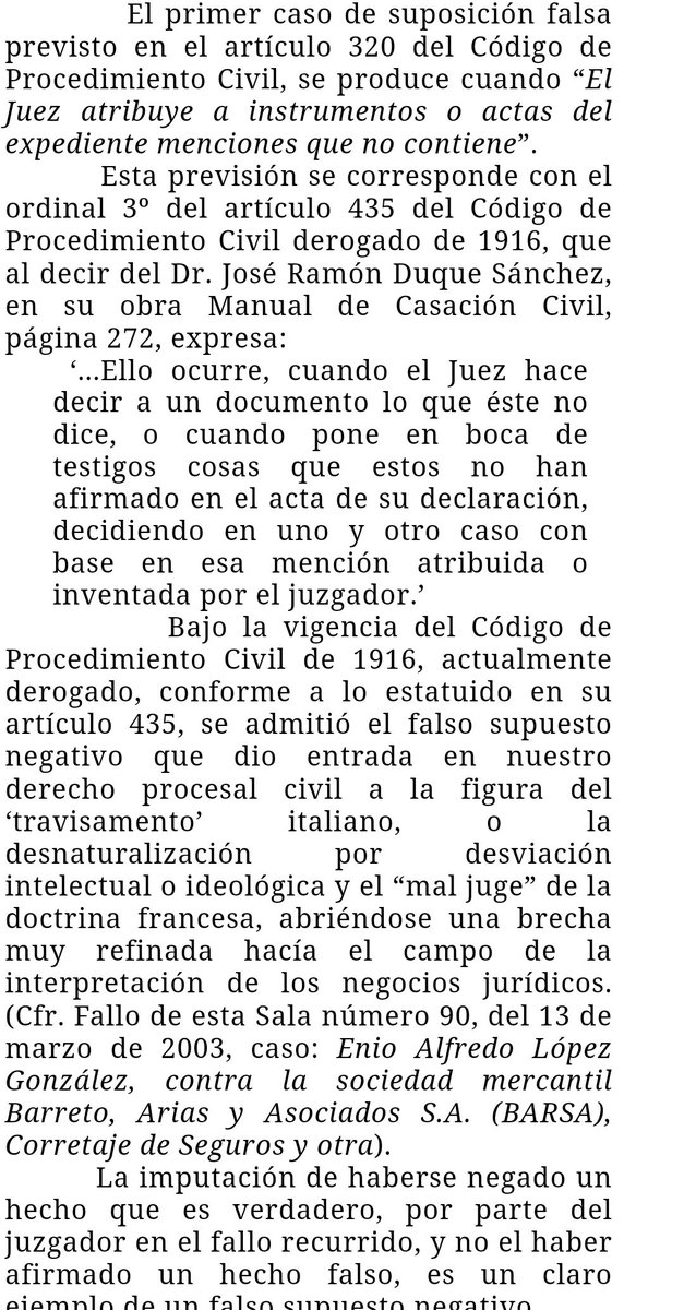 WilsonGomezGB's tweet photo. Sentencia N° 000757 del 12/12/2022 Sala de Casación Civil @TSJ_Venezuela
La suposición falsa. Concepto. Distinción entre el falso supuesto positivo y negativo. Requisitos. Supuestos de hecho. 🧐🦉
https://t.co/35F3XreGfB https://t.co/Fg1UJ3pFDm