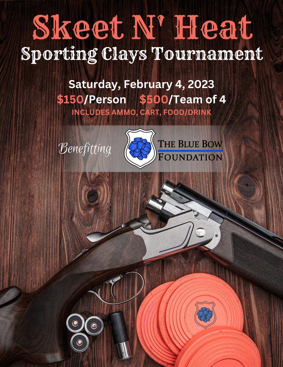 TxLilli3's tweet photo. Attention::: we have plenty of room for all you shooting enthusiasts….come join us for a great cause. Sign up at https://t.co/X4N0Auh2Ap #skeet #claypigeon #thinblueline https://t.co/cxMywvyGKu