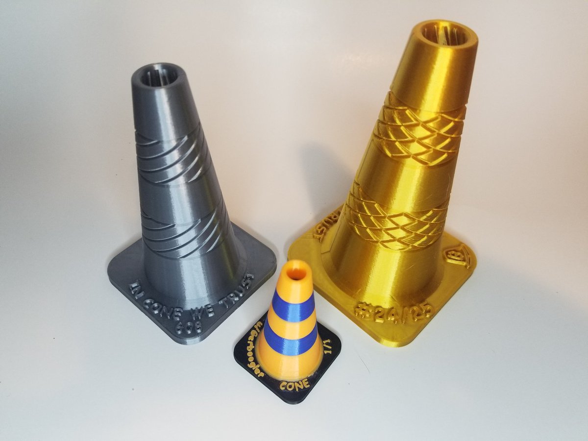 SwarmForg3D's tweet photo. Amazing supporter @Gerboogler  received their Gold and Silver Reality Cones #NFTR redemptions. Check out the goodies that came with their Non-Fungible Reality package including a bonus new custom #Microcone! https://t.co/2ujnvrMlUW