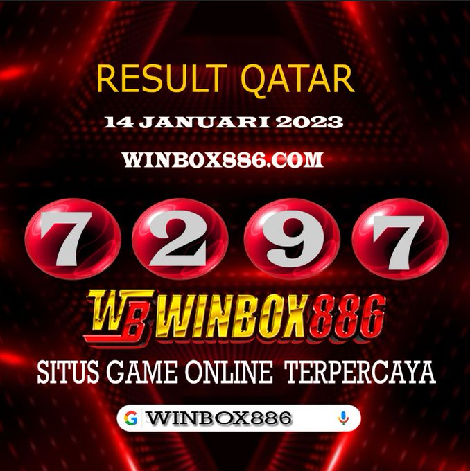 winbox886's tweet photo. RESULT QATAR || 14 JANUARI 2023
NO KELUAR : 7297
-
Selamat Bagi yg Jackpot💥
• WhatsApp +62 821-9349-7142
*Salam JP WINBOX886*
#winbox886 #resultqatar #resultangka #togelonline #resultsqatar #keluarantogel #pasarantogel  #togelonline https://t.co/oUx6X3F2mT