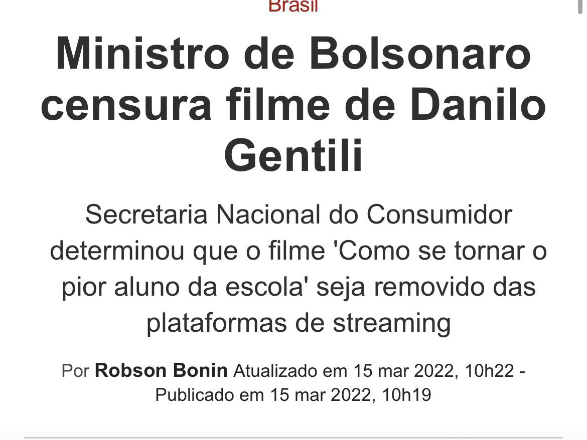 Danilo Gentili tweet media