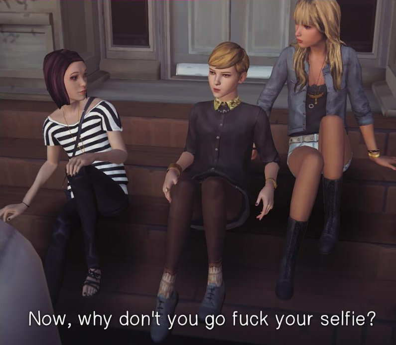 JohnWolfeYT's tweet photo. I'll never understand Life Is Strange haters. How could you possibly hate a game this hilarious https://t.co/smjkzxnQYY