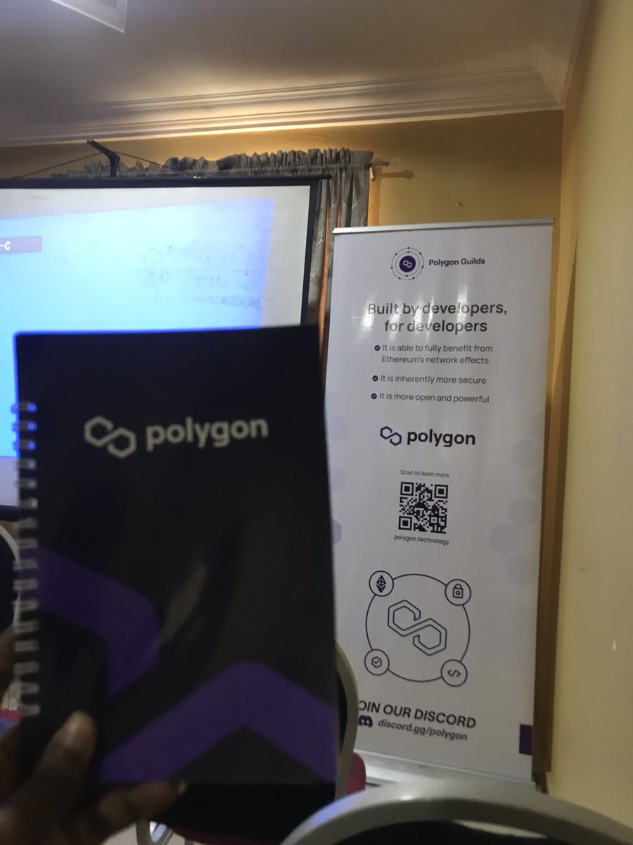 Pwesh_os's tweet photo. Had a very fun and interesting session today Deploying my first smart contract today with @PolygonAbuja @0xPolygonDevs @developerayo @0xPolygon
Our Facilitator: @codingcas
#polygonguildabuja #4SOS #polygondev https://t.co/EiYC6cmSgZ