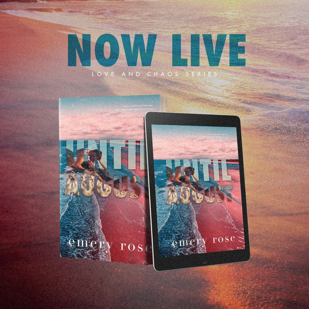 𝓤𝓷𝓽𝓲𝓵 𝓐𝓾𝓰𝓾𝓼𝓽 by Emery Rose is available NOW! Don’t miss this all new angsty, emotional romance!
mybook.to/UNTILAUGUST-em…
Hot Chefs
Second chance at love
Angsty
Slow Burn
#NowLive #Readers #UntilAugust #LoveandChaosseries #angsty #emotional #emeryrose #WordsmithPublicity