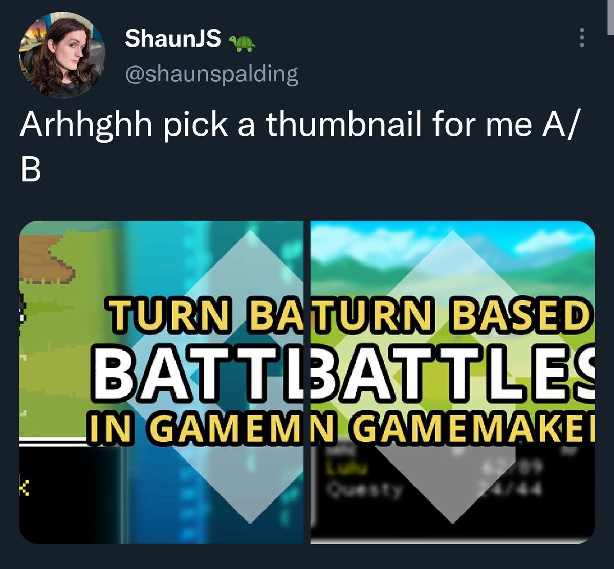 fryman_dev's tweet photo. @shaunspalding I think you've got your thumbnail right here! https://t.co/BlJQTOXktp