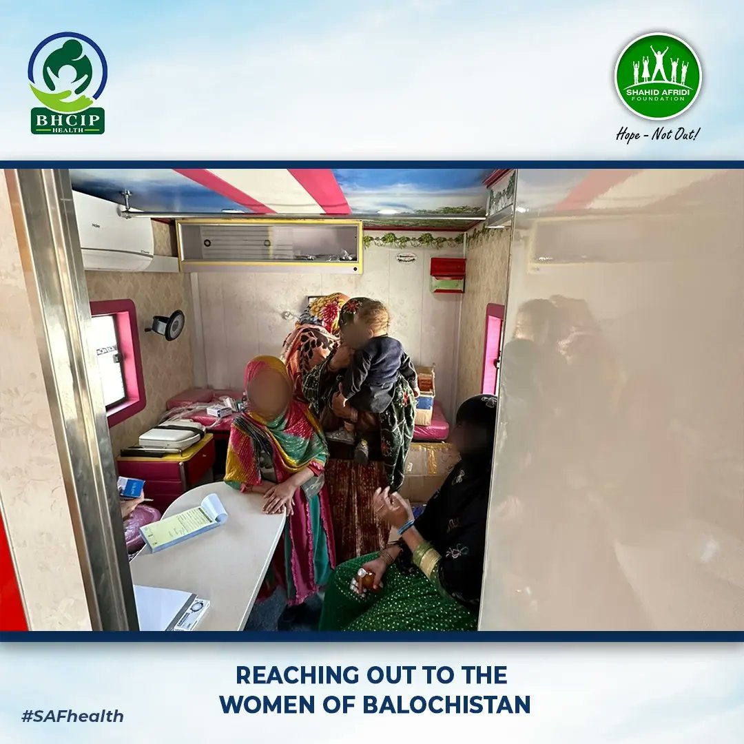 SAFoundationN's tweet photo. We are humbled to have reached the underserved communities of Balochistan through #SAF &amp; #MasterGroup Mobile Health Unit. In collaboration with @BHCIPhealth, it will bring access to quality healthcare for the vulnerable women of Balochistan at their doorsteps. #HopeNotOut for all https://t.co/tapXfDrmKl