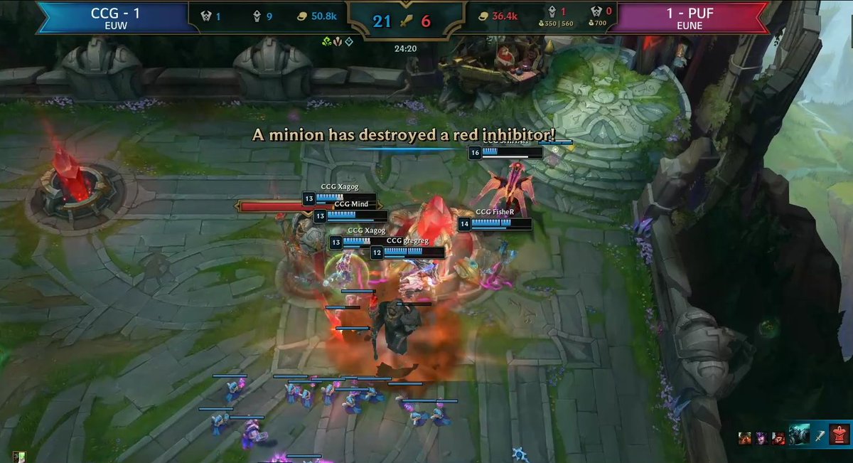 Ein sehr eindeutiges 3. Game beim #LGUltraGear EU Server Clash geht an CCG. 
Wukong Jungle schein der Weg zum Sieg zu sein.