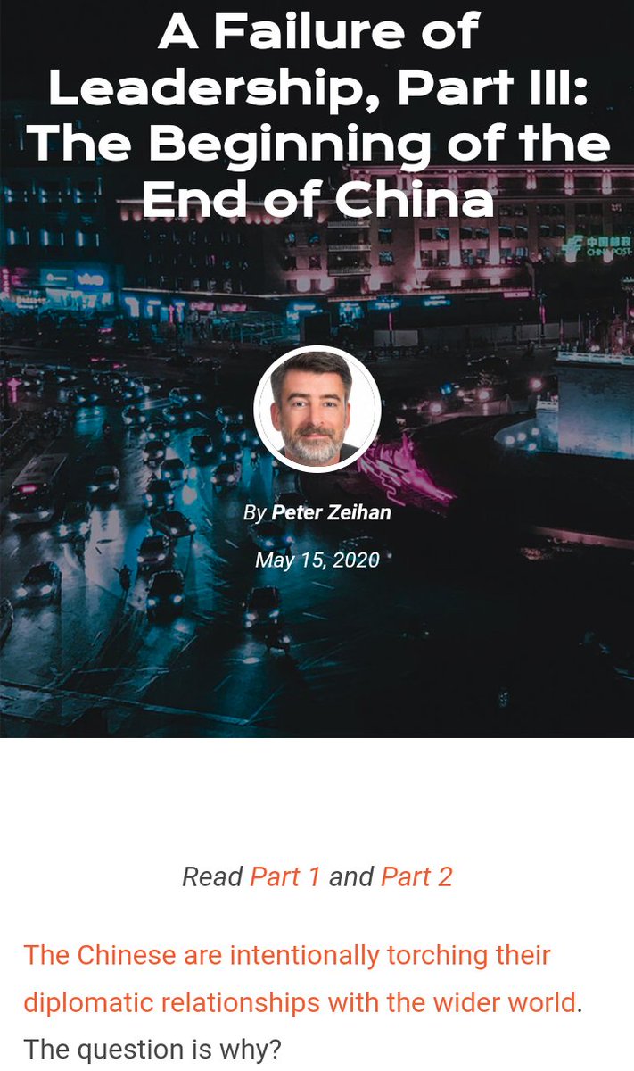 Oceanworldfree's tweet image. We see its raising &amp;amp; We see its falling -#PeterZeihan views on the beginning of the end of China
⚫In 2020 China experienced its first recession since 1979
⚫China suffers from both poor soils &amp;amp; a drought-and-flood prone climatic geography
⚫Geography fences China off from the