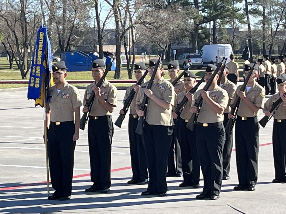 Guthrie NJROTC competing at the DeKaney Drill Meet.  Inspection, unarmed and armed drill, and Color Guard complete!
<a href="/SB_GuthrieJROTC/">SB Guthrie NJROTC</a> <a href="/guthrie_center/">The Guthrie Center</a> <a href="/SBISD/">Spring Branch ISD</a>