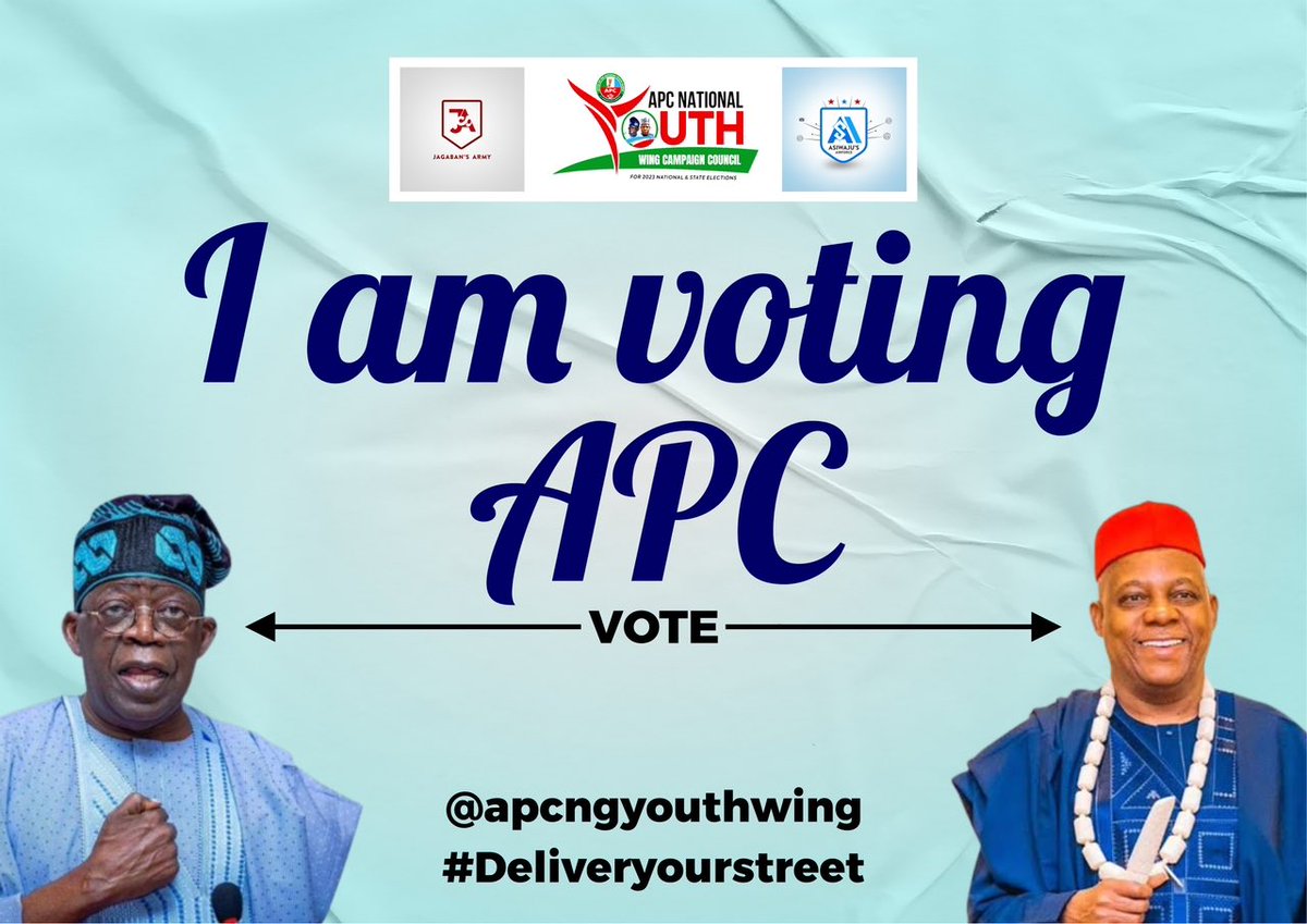 I'm voting for APC from top to bottom
