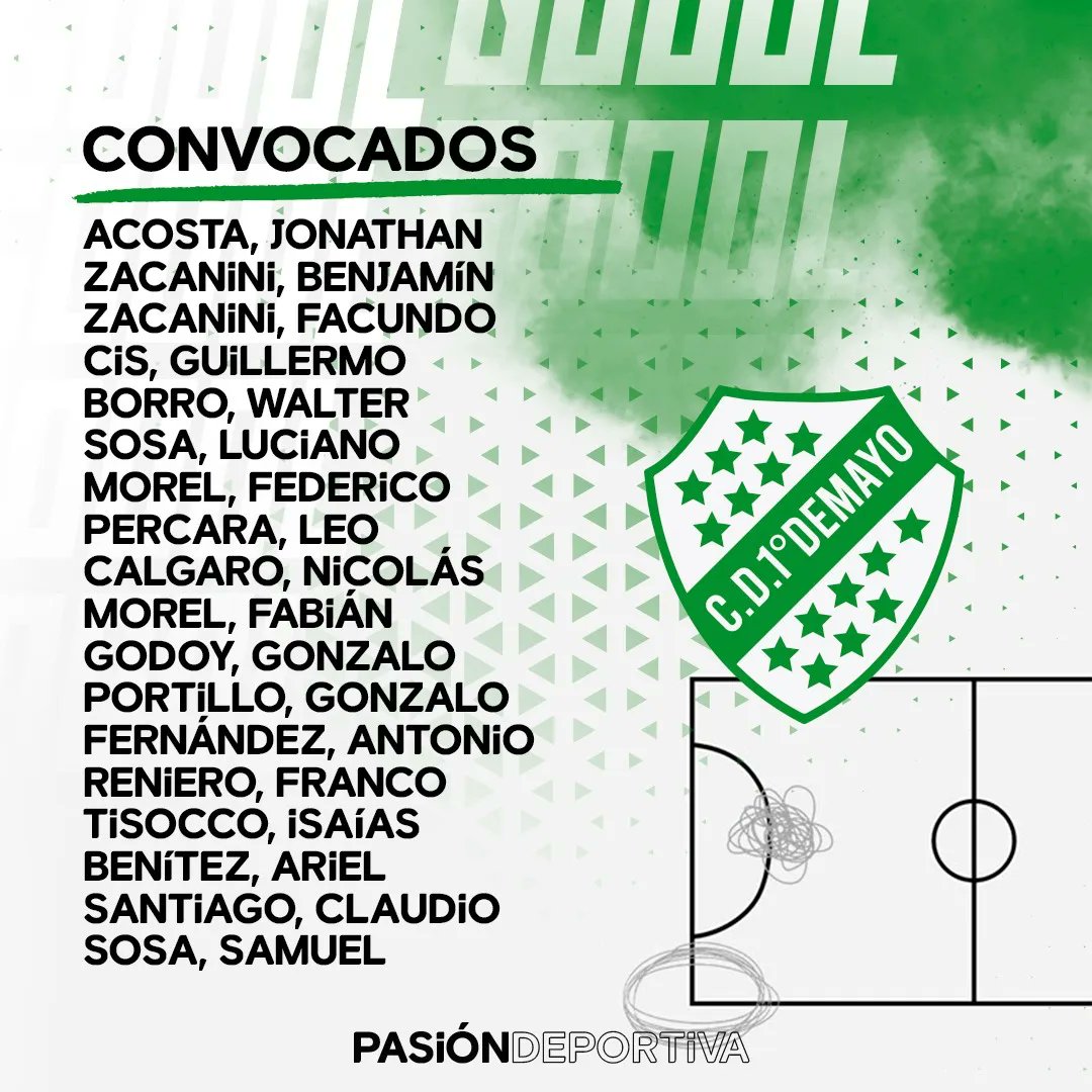 ESTOS SON LOS CONVOCADOS DE FERRO Y 1° DE MAYO para jugar esta noche la #Fecha5 de la #SuperCopa de Entre Ríos a partir de las 20h en cancha del Decano. Partido clave para liderar la zona 13.