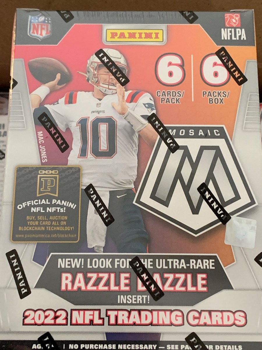 Do you want a 2022 Mosaic football blaster box? For your chance: - Follow @CardPurchaser - Retweet this tweet - Like this tweet I will NOT send links in DM Winner drawn Sunday night, 1/15, 9pm central! US shipping address please!