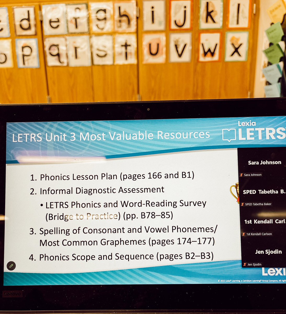 Another day, continued learning. #LETRS live training to start off the weekend. #neverstoplearning