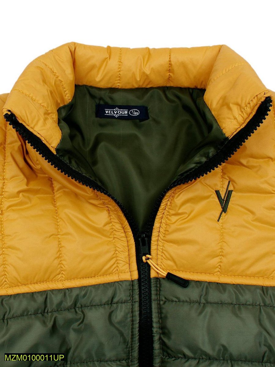 Kid's jacket/ yellow with army green puffer from kids/ Rs1700 cash on delivery