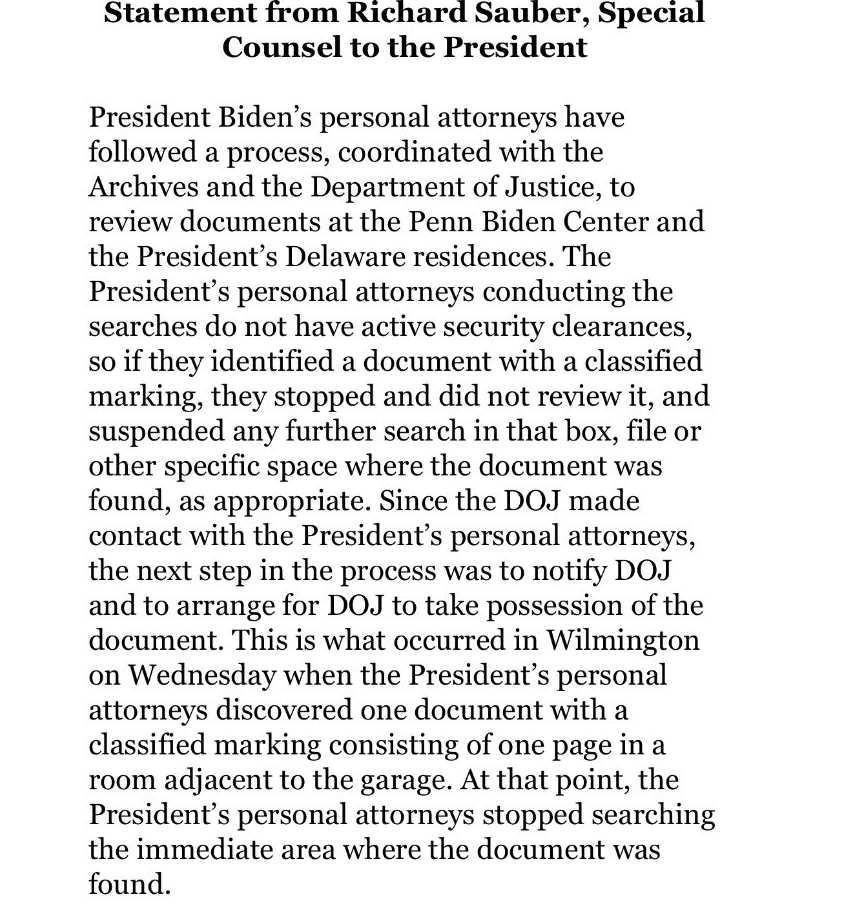 9Joe9's tweet image. WASHINGTON (AP) — Lawyers for President Joe Biden found more classified documents at his home in Wilmington, Delaware, than previously known, the White House acknowledged Saturday.

#DripDrip