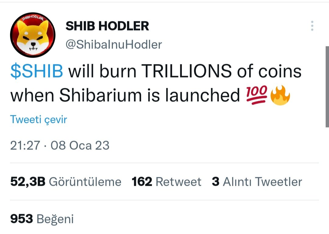 AnalysisToken's tweet photo. 💥📢 @ShibaInuHodler,#Shibarium başladığında #Shiba Inu'nun şaşırtıcı meblağları dolaşımdan kaldırılacağını tweetledi🔥

💥#Shibarium'da işlem ücretleri BONE token ile ödenecek ve Bu ücretlerin bir kısmı Shiba Inu jetonlarına dönüştürülecek ve yakılacak🔥🔥

#BTC #Crypto #Binance https://t.co/k1PEBkS8Qb